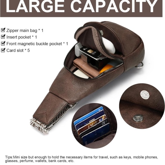 NWOT. Small crossbody bag. - Picture 6 of 6